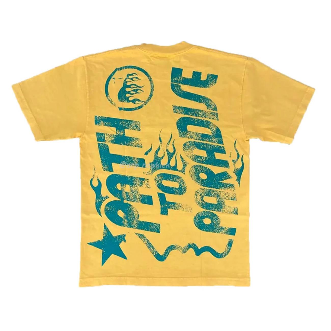 Hellstar Jesus Emblem Yellow T Shirt (3) - www.newkick.vip